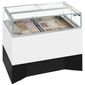 DELTA RV 12 x Napoli Pan White Flat Glass Ice Cream Display Freezer