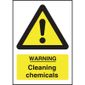 L851 Warning Cleaning Chemicals Sign