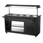 G-Series PG007 Black Refrigerated Central Salad/Buffet Bar
