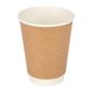 GP437 Double Wall Coffee Cups Brown 340ml (Pack of 25)