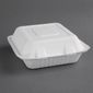 FC525 Bagasse Hinged Food Containers 204mm (Pack of 200)