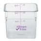 4SFSCW441 Allergen-Free Square Storage Container 3.8 Ltr