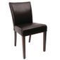 GR366 Faux Leather Contemporary Dining Chair Dark Brown (Pack of 2)
