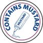 GM806 Food Allergen Label Mustard (Pack of 1000)
