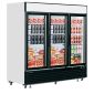 LGF7500 2050 Ltr Upright Triple Hinged Glass Door White Display Freezer