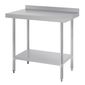 T380 900w x 600d mm Stainless Steel Wall Table with One Undershelf