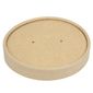 FA368 Recyclable Kraft Microwavable Soup Cup Lids 450ml (Pack of 500)