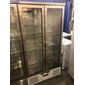 BAR20SS 417 Ltr Upright Double Hinged Glass Door Stainless Steel Back Bar Bottle Cooler - Graded