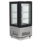 CD270L 270 Ltr Freestanding Flat Glass Refrigerated Cake Display Fridge