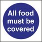 L953 All Food Must Be Covered Sign