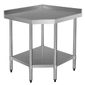 GL278 Stainless Steel Corner Table 700 mm