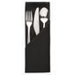HB561 Occasions Polyester Napkins Black (Pack of 10)