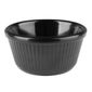 Kristallon DM164 Melamine Fluted Ramekins Black 76mm (Pack of 12)