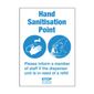FN845 Hand Sanitisation Point Sign A5 Self-Adhesive