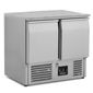 BCC2-GR-TOP Medium Duty 240 Ltr 2 Door Stainless Steel Refrigerated Prep Counter With Granite Top