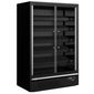 GALAXY+ GP14FGD 1330mm Wide Black Multideck Display Fridge With Double Glazed Glass Doors