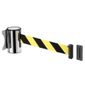 FB113 Wall Mounted Blk S/S Retractable Barrier Tape 2m