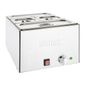 FT691 2 x 1/3GN & 2 x 1/6GN Electric Countertop Wet Heat Bain Marie With Pans