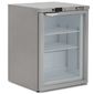 GF140 105 Ltr Undercounter Single Glass Door Stainless Steel Glass Froster