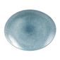 Studio Prints Raku HC783 Oval Coupe Plates Topaz Blue 270mm (Pack of 12)