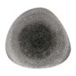 Studio Prints Raku DW417 Triangular Shallow Bowls Quartz Black 238mm (Pack of 12)