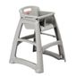 M959 Plastic Stackable High Chair Platinum