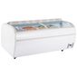 DUPLA 2.2DEWH 1697 Ltr White Island Display Chest Freezer With Glass Lid