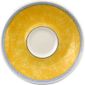 New Horizons W023 Marble Border Espresso Saucers Yellow 115mm
