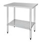 T375 900w x 600d mm Stainless Steel Centre Table with One Undershelf