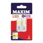FW513 Maxim LED G9 Warm White Light Bulb 2W/20W (Pack of 2)
