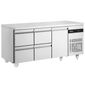 PN229-HC Heavy Duty 400 Ltr 1 Door & 4 Drawer Stainless Steel Refrigerated Prep Counter