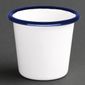 Enamel DC383 Sauce Cups White and Blue 65mm (Pack of 6)