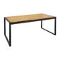 DS157 Acacia Wood and Steel Rectangular Industrial Table 1800mm