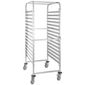 GG499 Stainless Steel 1/1GN Racking Trolley 15 Shelves