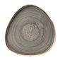 FR033 Stonecast Grey Triangle Walled Chefs Plate 200mm (Pack of 6)