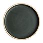 FA321 Canvas Flat Round Plate Green Verdigris 180mm (Pack of 6)