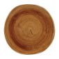 FA602 Stonecast Patina Organic Round Plates Vintage Copper 264mm