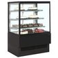EVOK1502 1500mm Wide Flat Glass Patisserie Serve Over Counter Display Fridge