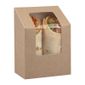 FA378 Compostable Kraft Tuck-Top Tortilla Wrap Packs With PLA Window (Pack of 500)