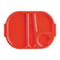 Kristallon U037 Large Polypropylene Compartment Food Trays Red 374.5mm