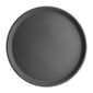 J846 Fibreglass Round Non-Slip Tray Black 356mm