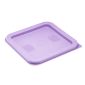 HY425 Polyethylene Square Food Measuring Container Lid Purple Small