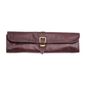 CM556 One Buckle Leather Knife Bag Brown 8 Slots