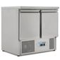 KXCC2 Medium Duty 240 Ltr 2 Door Stainless Steel Refrigerated Prep Counter