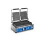 Lynx Prime LPPG2RRT Electric Double Contact Panini Grill with Digital Timer - Ribbed Top & Bottom