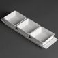 U816 Snack Dishes 3 Section with Plates (Pack of 2)