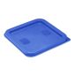 HY410 Polyethylene Square Food Measuring Container Lid Blue Small