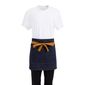 BB465 Denim Waist Apron Blue with Tan Ties
