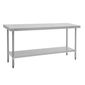 T378 1800w x 600d mm Stainless Steel Centre Table with One Undershelf