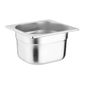 S431 Stainless Steel Gastronorm Tray Set 4 x 1/6 100mm with Lids (Pack of 4)